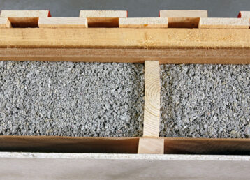 construction of cellulose building insulation made from recycled
